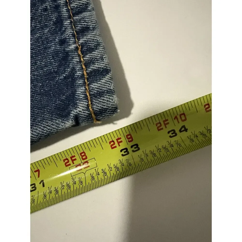 Levi’s 505 Regular Fit Straight Leg Jeans Men’s 38x34 Blue Denim - Picture 6 of 6